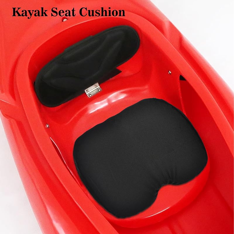Kayak Seat Cushion Anti-Slip Gel Pad for Long Trips | Black Variation