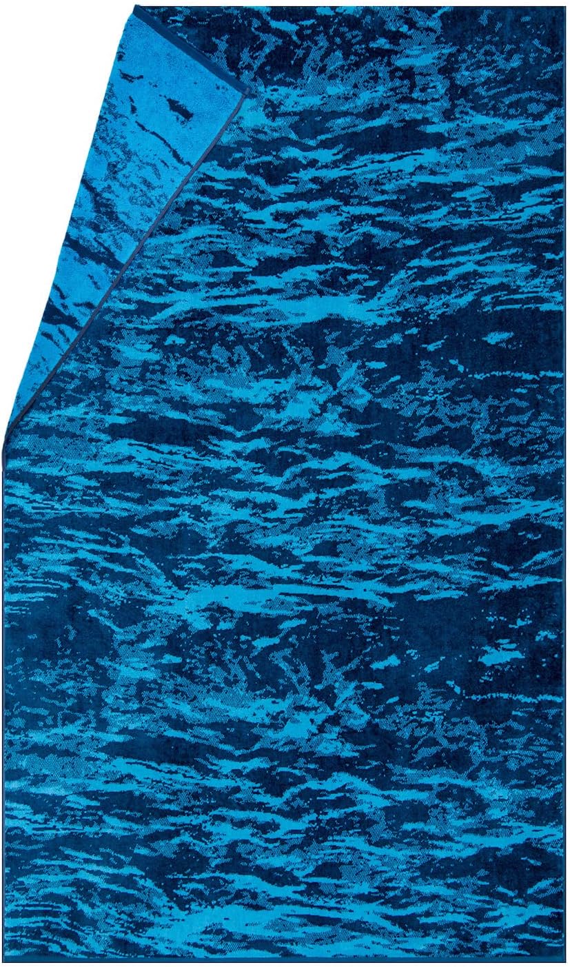 Softerry Luxury Beach Towel - 100% Soft Cotton, Eco-Friendly, 40 x 70 in - Perfect for Hotels & Resorts (Aqua)