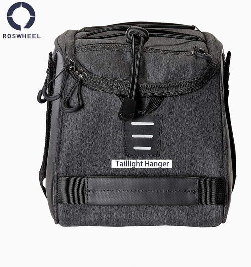 Roswheel Essentials Series 141466 Bike Trunk Bag Bicycle Rear Rack Pack Cycling Accessories Pannier, 8L Capacity