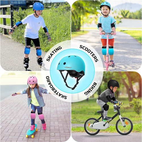 Nattork Kids Helmet - Protective Gear with Removable Liner for Skateboarding, Biking & Scootering | Ages 4-12