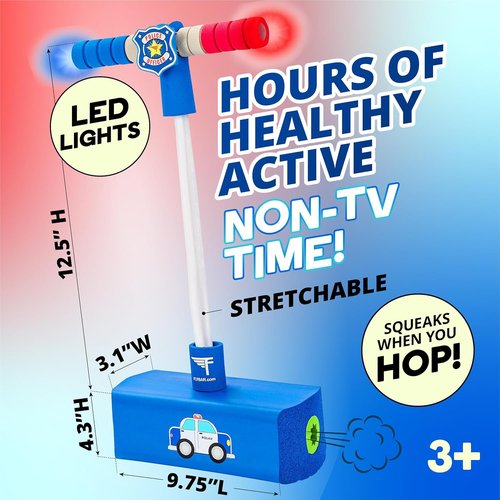 Flybar My First Foam Pogo Jumper - Safe & Fun Pogo Stick for Kids Ages 3+ | Supports Up to 250 lbs