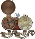 WOANIN Engraved Brass Compass Gift to My Son/to Our Son/Nautical Gift for Son from Dad/Gift to Son from Mom A Perfect and Unique Gift with Leather Case (A for Son from Dad)