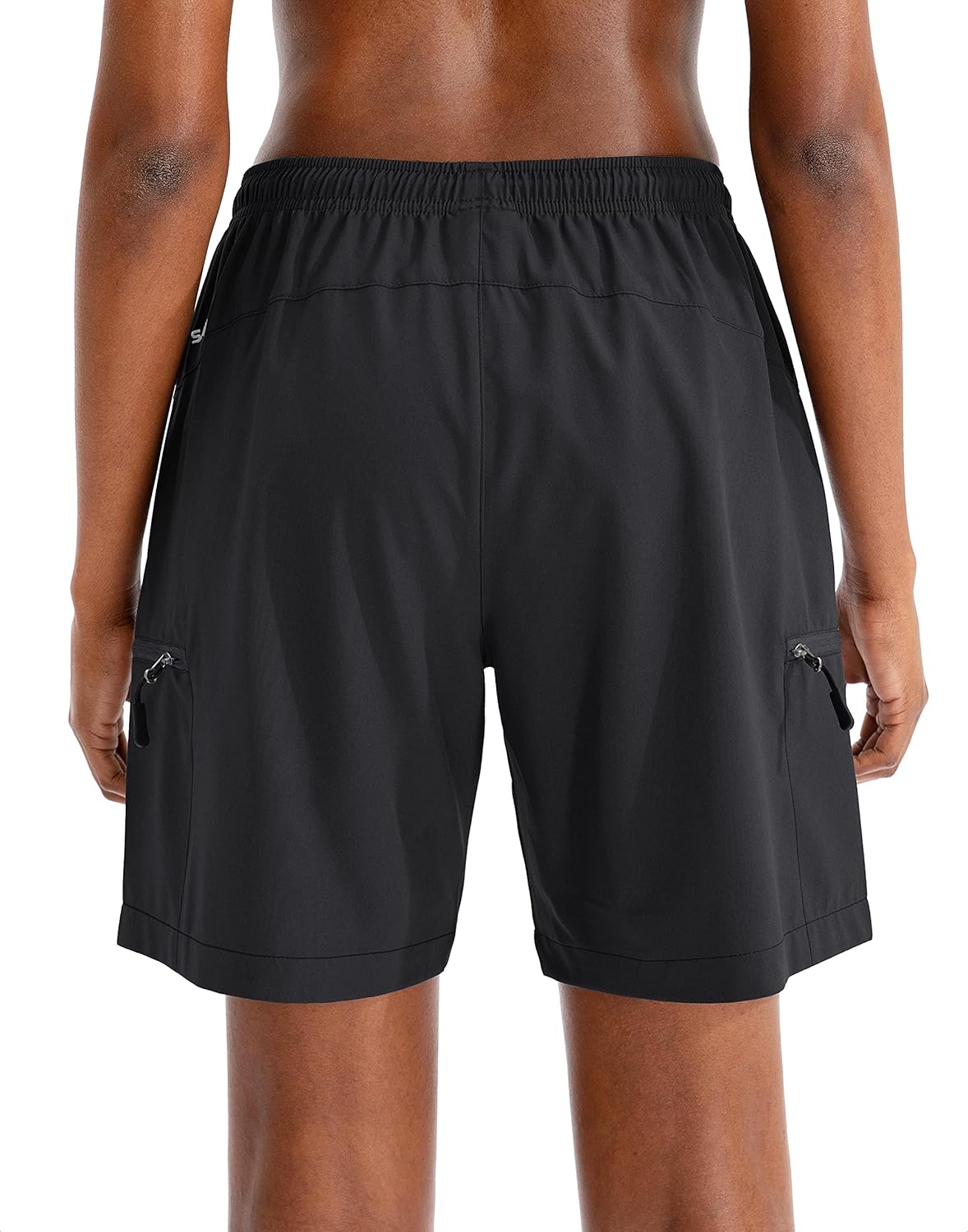 SANTINY Women's Quick-Dry Hiking Cargo Shorts - Lightweight Summer Athletic Shorts with Zipper Pockets | 5''/7''/9'' Sizes