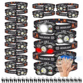 KunHe 20 Pack led Rechargeable Headlamp Flashlight Headlight Motion Sensor 10 Mode for Outdoor Camping Gear Hiking Fishing Running Cycling Headlight Emergency Lights for Home
