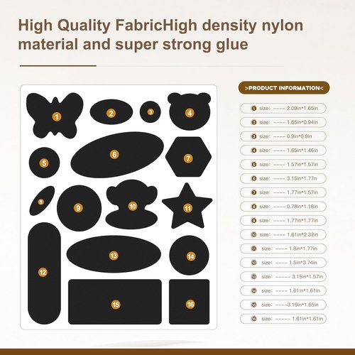 Azobur Down Jacket Repair Patches - Waterproof, Self-Adhesive Nylon for Puffy Jackets | 2 Black Patches