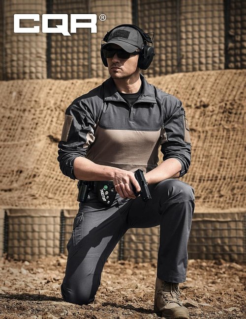 CQR Men's Tactical Pants - Water Resistant Ripstop Cargo Design for Lightweight EDC & Hiking | Outdoor Apparel