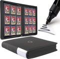 D DACCKIT Top Loader Binder - Holds 288 Trading Cards | 9-Pocket Classic Black Design