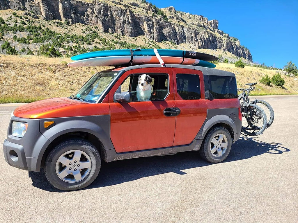 Wrap-Rax Soft Roof Rack Pads - Universal Car Roof Rack for Surfboards, Kayaks, and Canoes | 28” Pair with Storage Bag