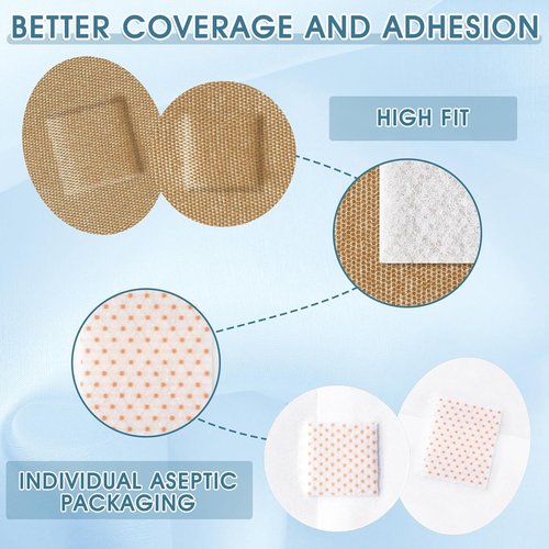 Geiserailie Adhesive Spot Bandages - 240 Pcs Flexible Round & Oval Fabric Waterproof First Aid Supplies | 7/8'' & 1.25''