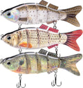 TRUSCEND Swimmax Fishing Lure - Wiggling, Vibrating, Rattling Design with BKK Hook | Heavy-Duty Dyneema Fiber Joint for Bass, Trout, Crappie