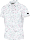 Skiennix Men's Golf Polo Shirt - Short Sleeve Dry Fit Performance with Moisture Wicking | Casual Print Design