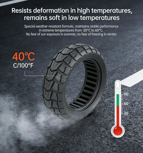 BUSTALOZZII 10 Inch 10x2.75 Solid Tire 85/65-6.5 Compatible with Speedway 5 Dualtron 3 Electric Scooter Non-Pneumatic Tyre Compatible with Kugoo G-Booster G2 Pro.