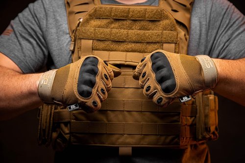 Glove Station Touchscreen Utility Gloves for Men - Hard Knuckle Protection for Motorcycle & Outdoor Work | Black XX-Large