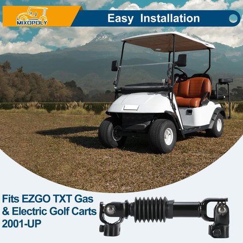 Mixopoly Golf Cart Intermediate Steering Shaft Assembly Joint Kit Replacement for EZGO TXT 2001-Up Models EZGO Steering Yoke Replace OEM Number 70580-G01 70580G01