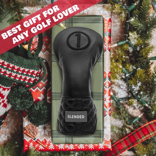 BAIRBRE Golf Club Covers Black Leather 3 Wood Headcover Fariway Wood Head Cover Golf Headcover for All Brand