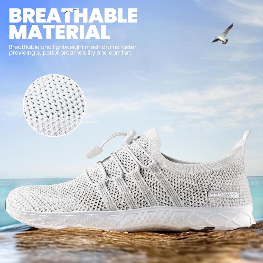 SEEKWAY Water Shoes - Quick Dry Aqua Footwear for Men & Women | Ideal for Beach, Surf & Pool Sports