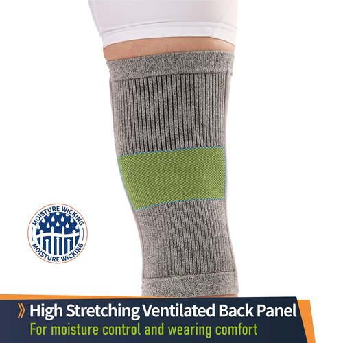 Comforband Premium Recovery Knee Compression Support – Germanium & Bamboo Charcoal Infused Knee Brace for Improved Circulation, Joint Stability, and Pain Relief (Large)