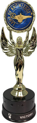 Express Medals Lamp of Knowledge Trophy Award - 7.5 Inch with Removable Silicone Victory Wrist Band