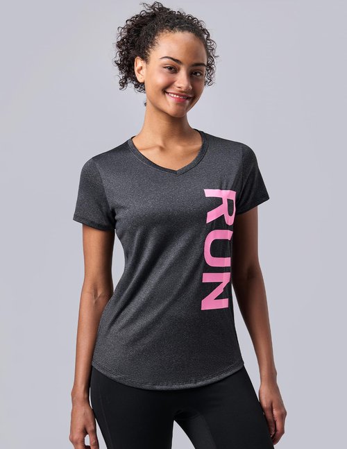 5 Pack: Women's Dry Fit Short Sleeve T Shirts, Athletic Workout Tee Tops for Gym Yoga Running (Set 13, Large)