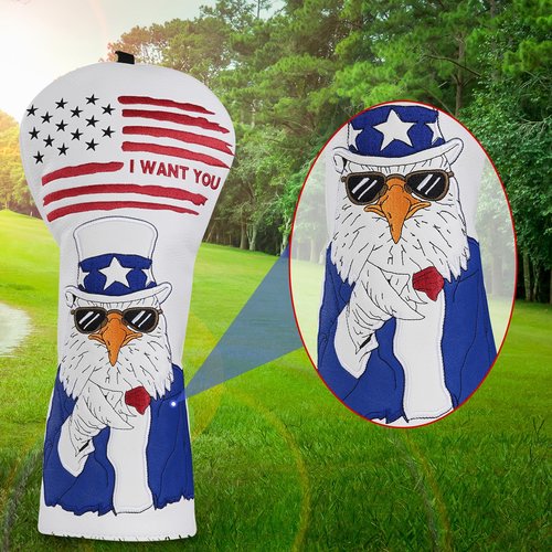 Mr. Eagle Driver Headcover Golf Club Covers I Want You Golf Head Covers for Taylormade Titleist Callaway