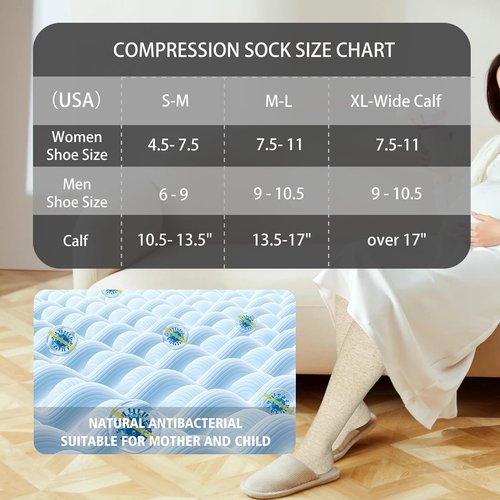 LEVSOX Compression Socks - 20-30mmHg Knee High Support for Women & Men | Cute Design for Nurses & Travel