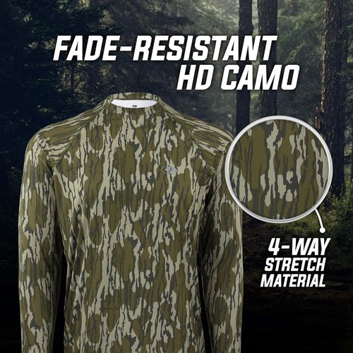 Mossy Oak Camo Hunting Shirt - Long Sleeve, Durable Fabric for Ultimate Comfort