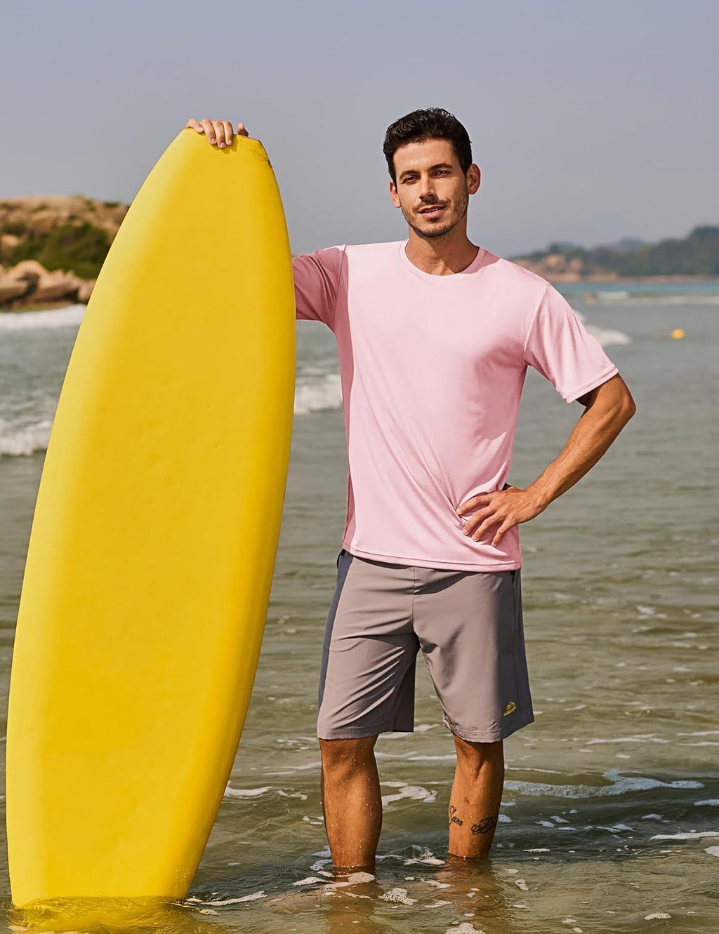 TACVASEN Men's Athletic T-Shirt - Quick Dry Workout Shirt with Sun Protection | UPF 50+