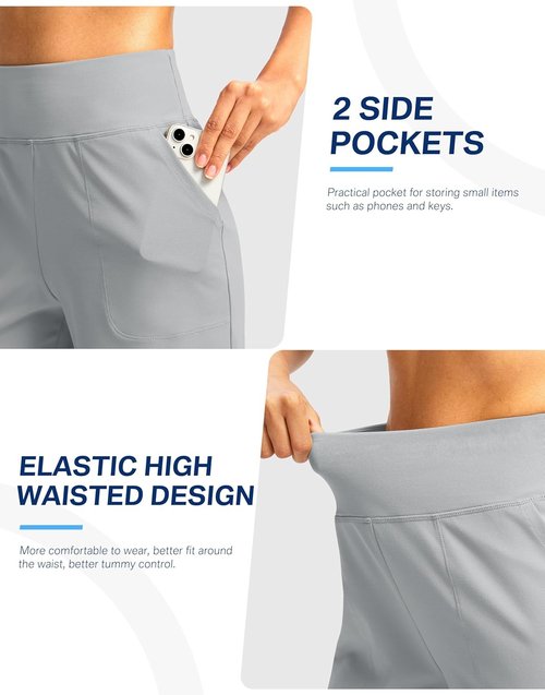 G Gradual Women's Athletic Shorts - High Waisted Stretchy Bermuda Shorts | Quick Dry Summer Casual Wear