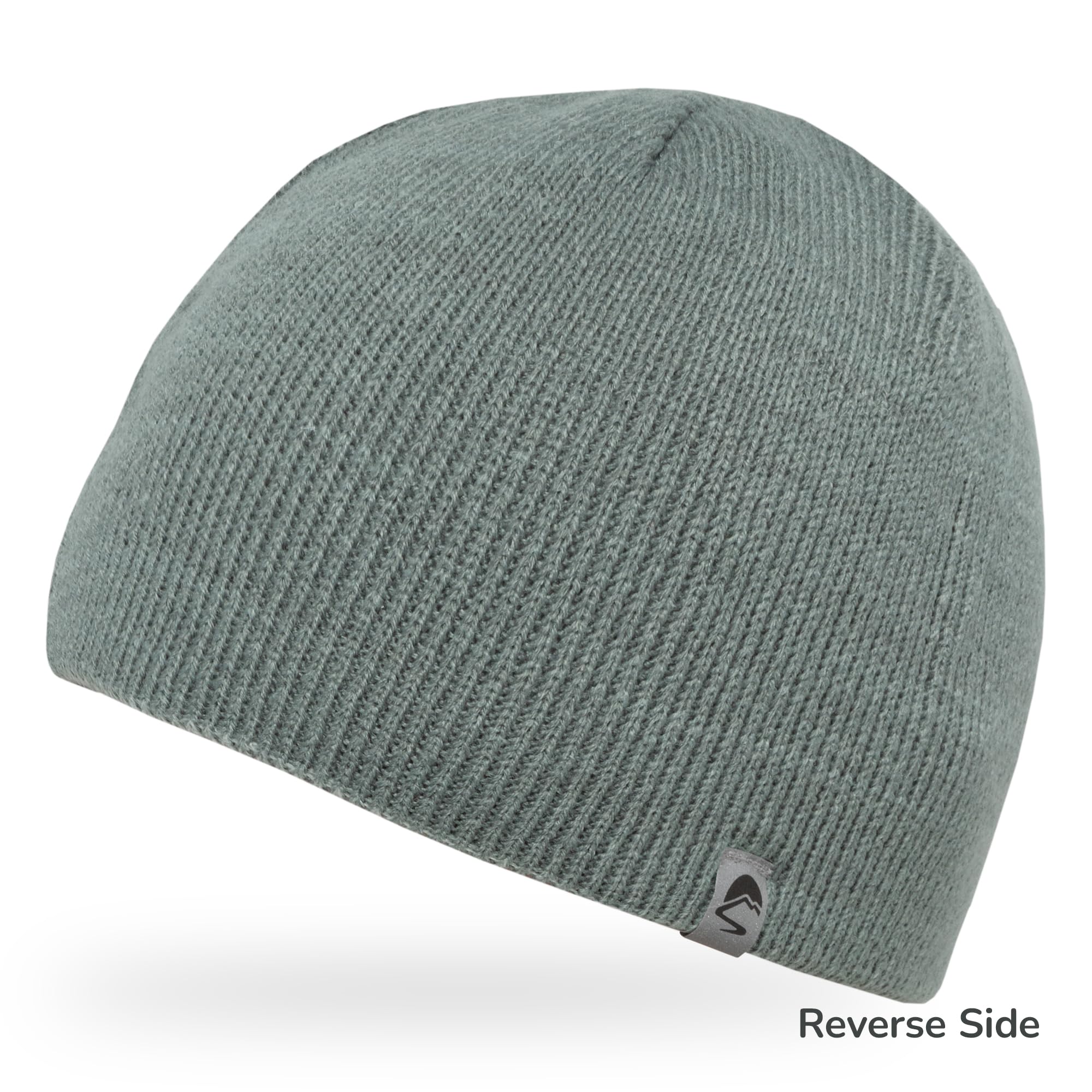 Sunday Afternoons Nightfall Reflective Beanie, Ultra-Soft Acrylic Knit, Reversible Skull Cap, High Visibility for Running, Biking Safety, Winter Hat for Men & Women, Overcast/Quarry, One Size