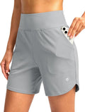 G Gradual Women's Athletic Shorts - High Waisted Stretchy Bermuda Shorts | Quick Dry Summer Casual Wear