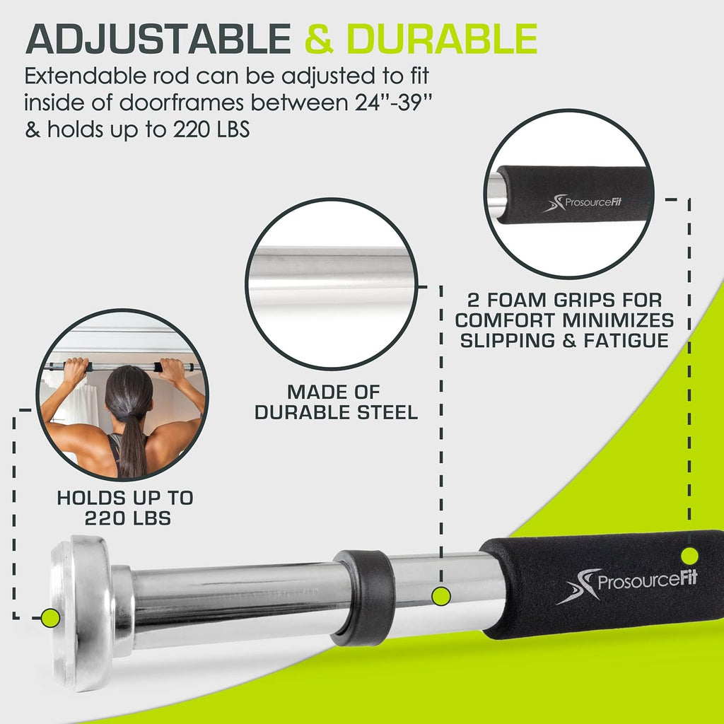 ProsourceFit Pull Up Bar - Versatile Home Gym Equipment for Full-Body Workouts