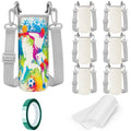 Piklodo Sublimation Blanks Water Bottle Carriers Bag 26oz Insulated Neoprene Water Bottle Holder Sleeve Tumbler Blank Pouch Cover for 750ml with Adjustable Strap for Adult Kids