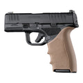 Hogue HandAll Beavertail Rubber Grip Sleeve for Springfield Armory Hellcat Pro, FDE - 18323