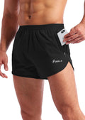 Pudolla Men's Running Shorts - Quick Dry Athletic Workout Shorts with Zipper Pockets | 3 Inch