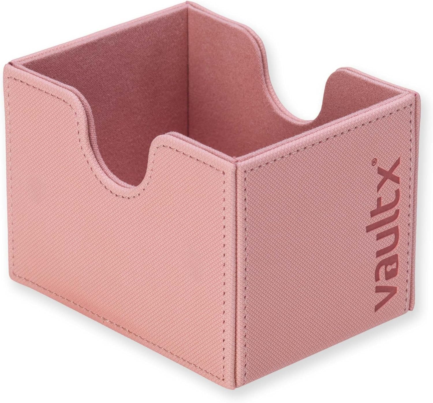 Vault X Trading Card Sideloading Deck Box - Premium Exo-Tec Material, Holds 100+ Sleeved Cards | Pink