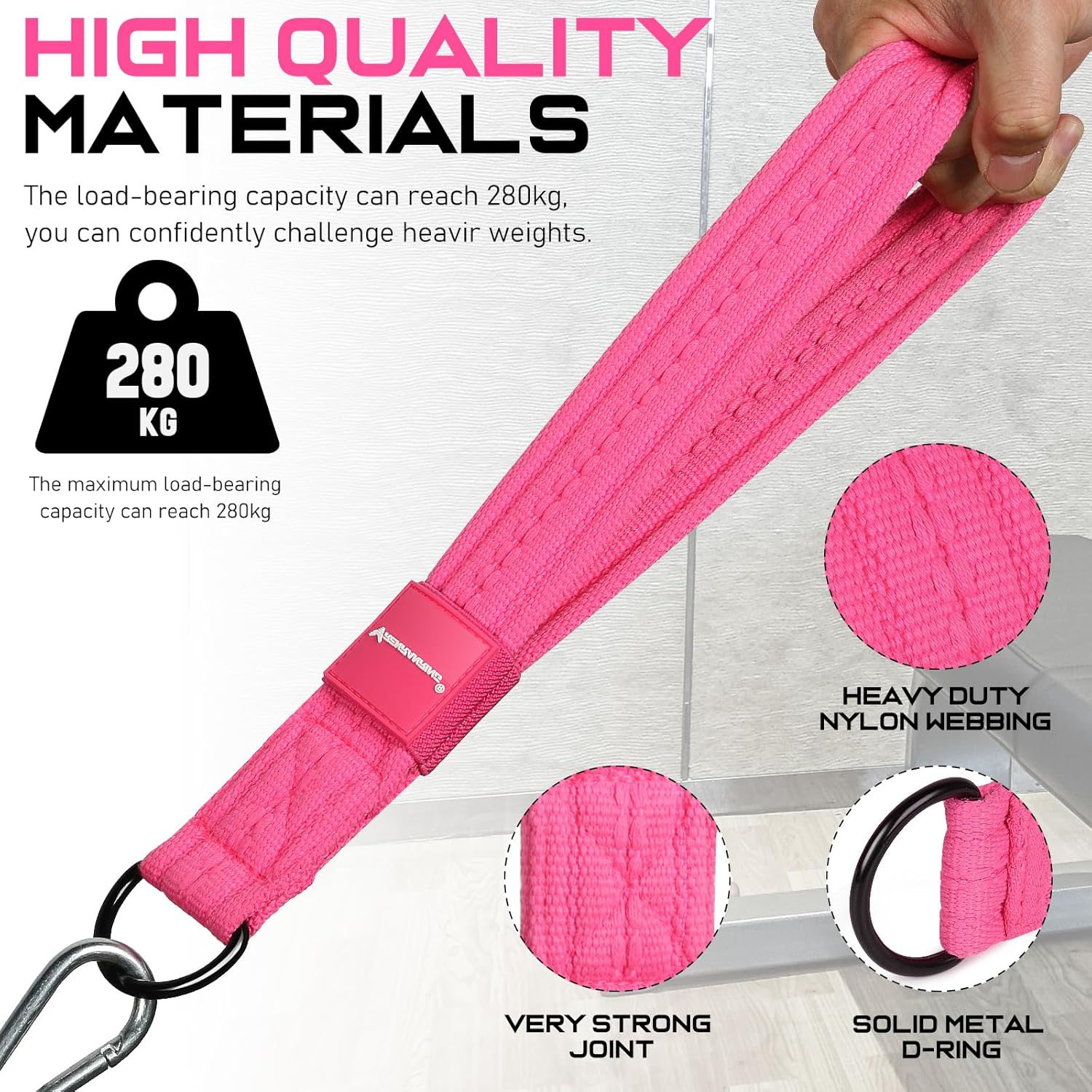 RENRANRING Tricep Rope Cable Attachment Handles for Gym, 13inch Exercise Handles, Tricep Pull Down Attachments Rope for Pilates, Yoga, Strength Trainer, Physical Therapy, Stretch, Recovery