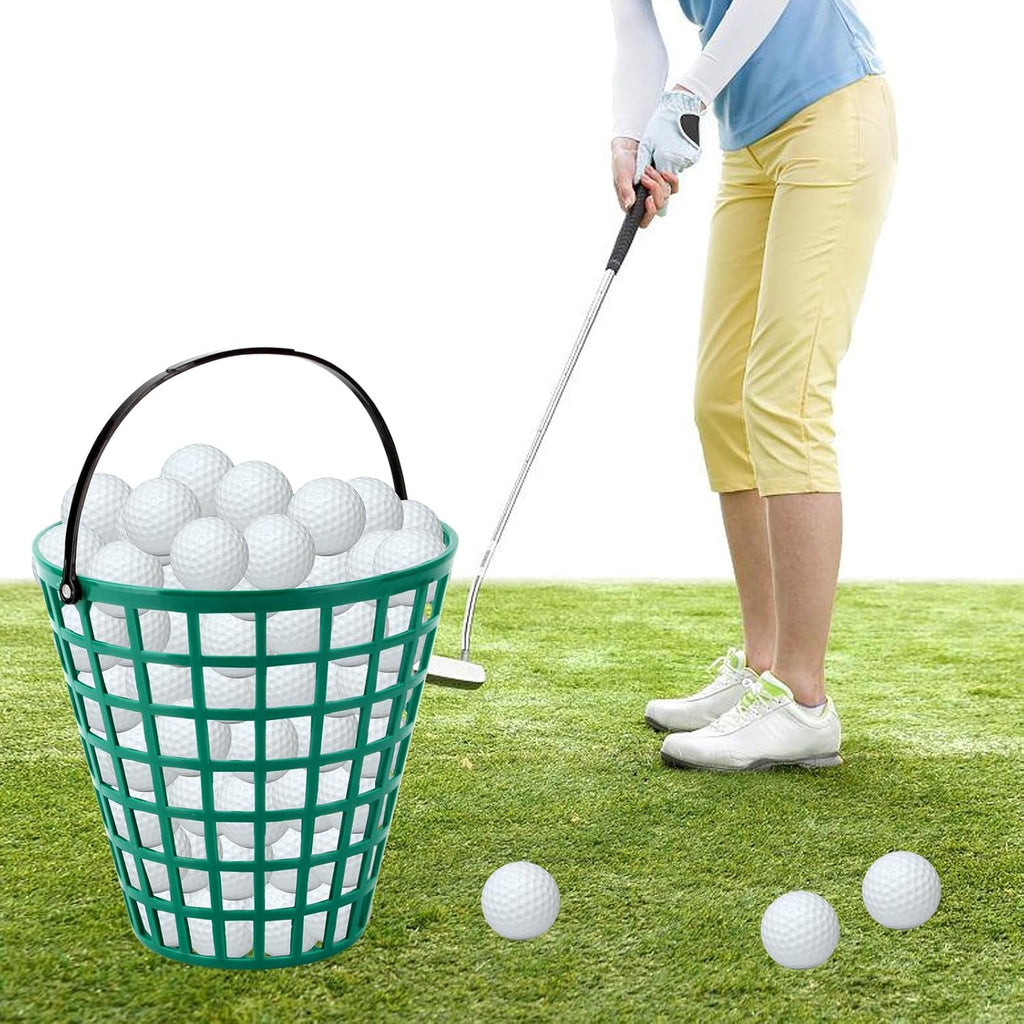 Skiennix Golf Ball Basket - 2 Pack ABS Container with Handle for Easy Storage & Transport
