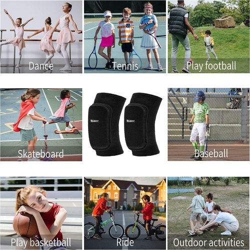 EULANT Kids Elbow Pads, Soft Elbow Brace Boys, Girls, Junior Youth, Elbow Protector for Volleyball Basketball Skating Dancing Crawl Skiing Cycling