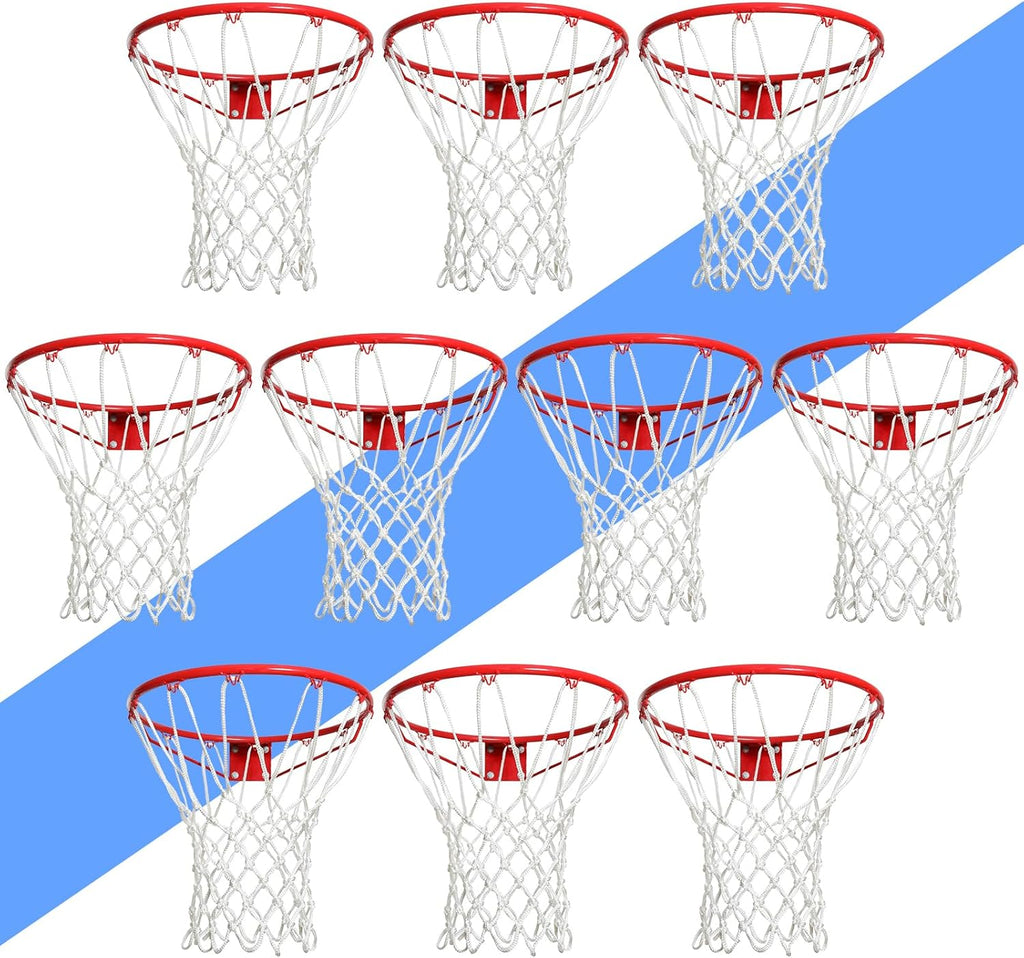 Regine Switzerland Professional Heavy Duty Basketball Net - All-Weather, Anti-Whip, 12 Loops (7.16 oz)