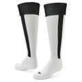 Sof Sole Baseball/Softball Over-the-Calf Team Athletic Performance Socks (2 Pair), Small, White Black Stirrup