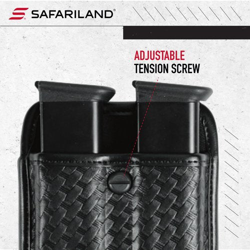 Bianchi, 7922 AccuMold Elite Triple Threat II Magazine Pouch, Basket Black, Size 2