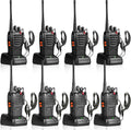Pxton Walkie Talkies - Long Range Rechargeable 2-Way Radios with Headphones | 8 Pack with VOX & Noise Reduction