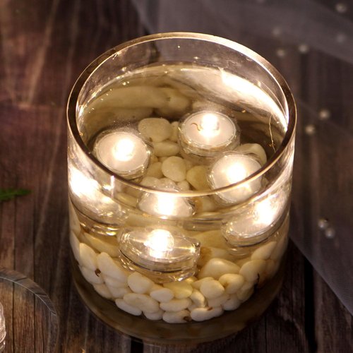 AGPTEK LED Submersible Battery Tea Light Candles - Waterproof for Wedding & Party Decor | Warm White