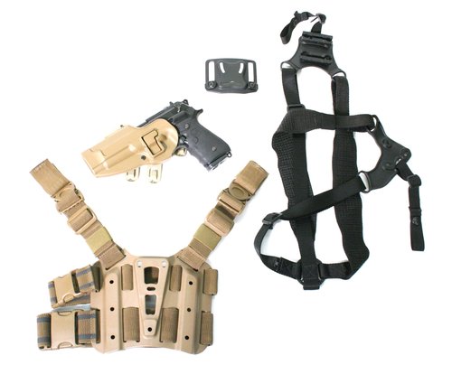 BLACKHAWK S.T.R.I.K.E. SERPA Combo Kit (Beretta Only)/Large Torso, Left Hand, Coyote Tan