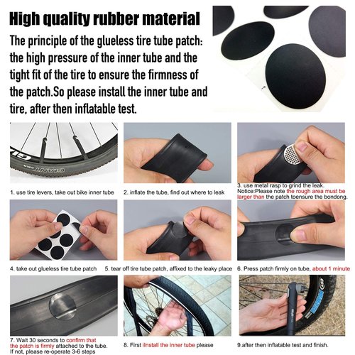 DAWAY B32 Bike Repair Tool Kit - 16-in-1 Multi-Function Bicycle Mechanic Fix Tools Set with Glueless Tire Tube Patches & Tire Levers, Compact Bag Included, Ideal Gift for Cyclists