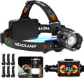 **Skiennix 220000 Lux Bright Camping Headlamp - 17 Modes, Motion Sensor, IP65 Waterproof, 125° Angle**