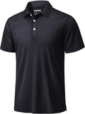 TACVASEN Mens Golf Shirt Dry Fit Mens Polo Shirts Short Sleeve Performance Golf Polos for Men with Collar Work Shirts