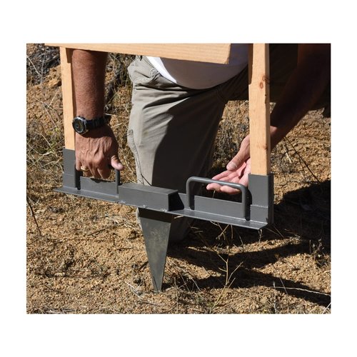 Birchwood Casey 24" Steel Target Stand with Spike - Durable Powder-Coated Metal Target Base Stand for Shooting