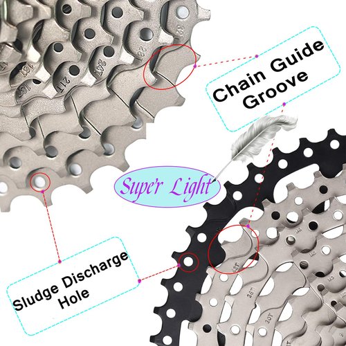 LANXUANR Bicycle 10 Speed Cassette Sprocket，Fit for Mountain Bike, Road Bicycle.Super Light