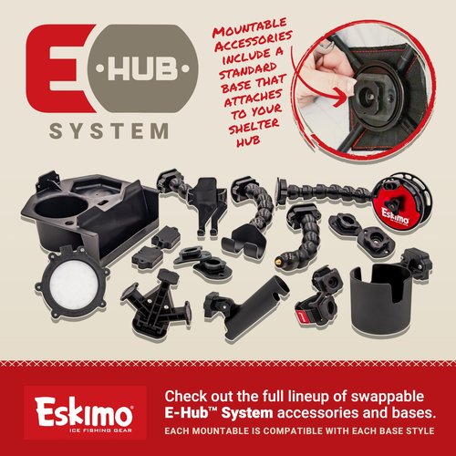 Eskimo® E-Hub™ Triple Mount Splitter, Shelters, Black, 47662
